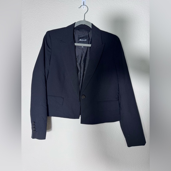 Madewell Jackets & Blazers - Madewell Women's Crop Style Blazer Black Size Small
